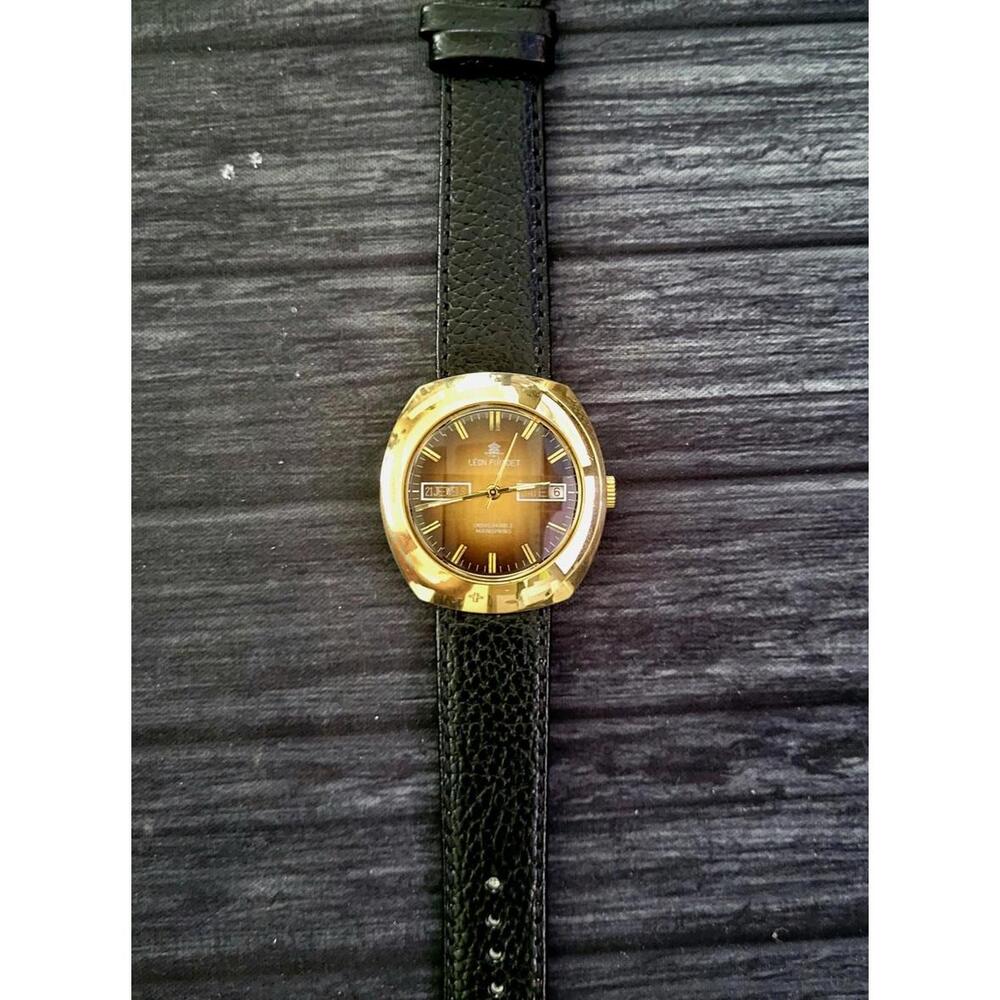 Vintage Leon Piradet 21 Jewels Mens Swiss Mechanical Watch